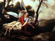 LA HIRE, Laurent de Abraham Sacrificing Isaac g oil on canvas